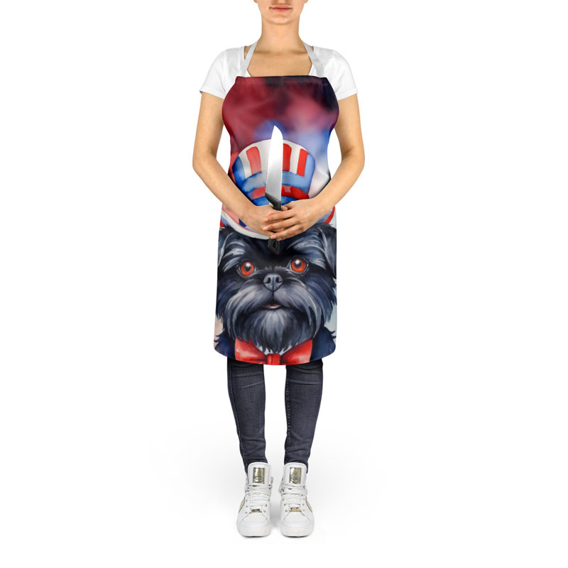 Patriotic American Apron, Affenpinscher