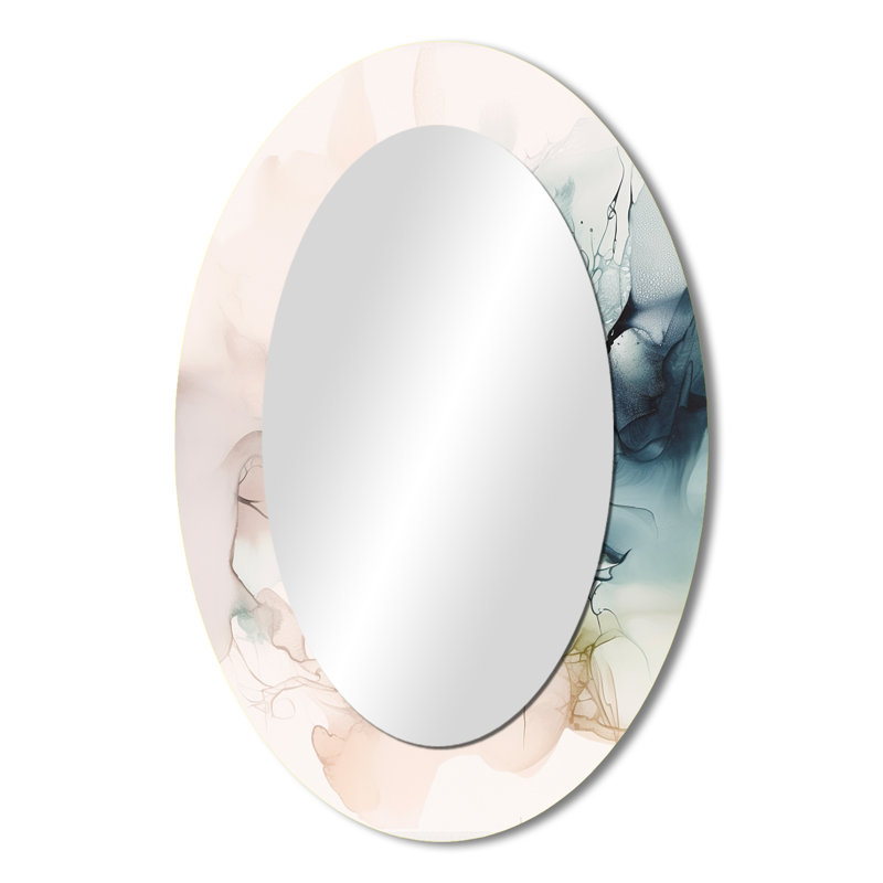 Miroir mural vert et crème Essence Of Modernity IV, 36 po x 24 po