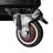 Heavy-Duty Metal Storage Cabinet With Movable Wheels - & Practical. Adjustable Interior, Rust-. Black And Gray. 28.72"W X 16.9"D 33.68"H Utility Rolling For Garage, Workshop, Home. Spacious,-1863126330