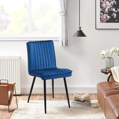 Tys 49cm H Fabric Upholstered Metal Side Chair