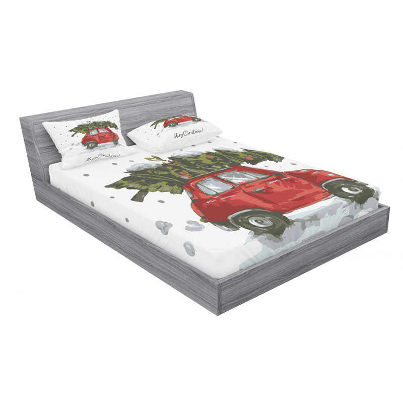 Microfiber Sheet Set, Queen Sheet Set with Fitted Sheet