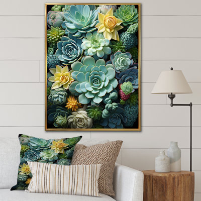 Jeliyah Green Succulents Serenity Garden III
