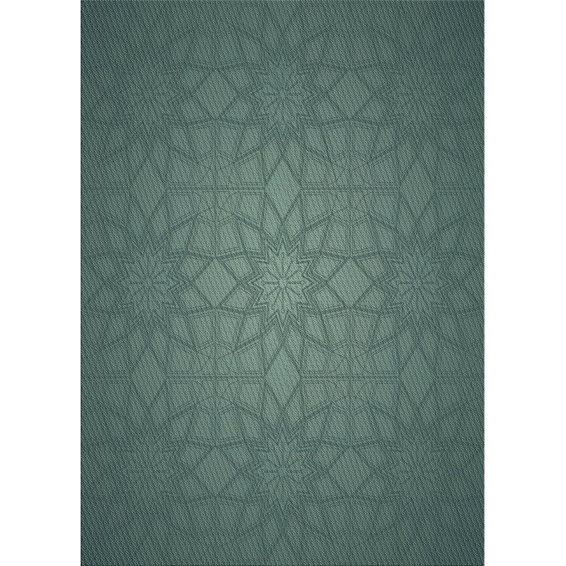 Tapis de la zone verte en laine touffeté à la main Galvin