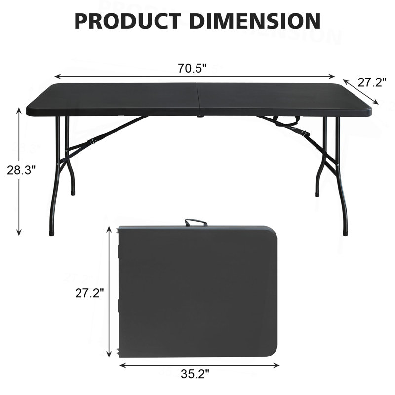 Table de pique-nique pliante 6 pi
