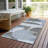 Daeon Blue Washable Indoor-Outdoor Rug - LOOMLAN-359555500