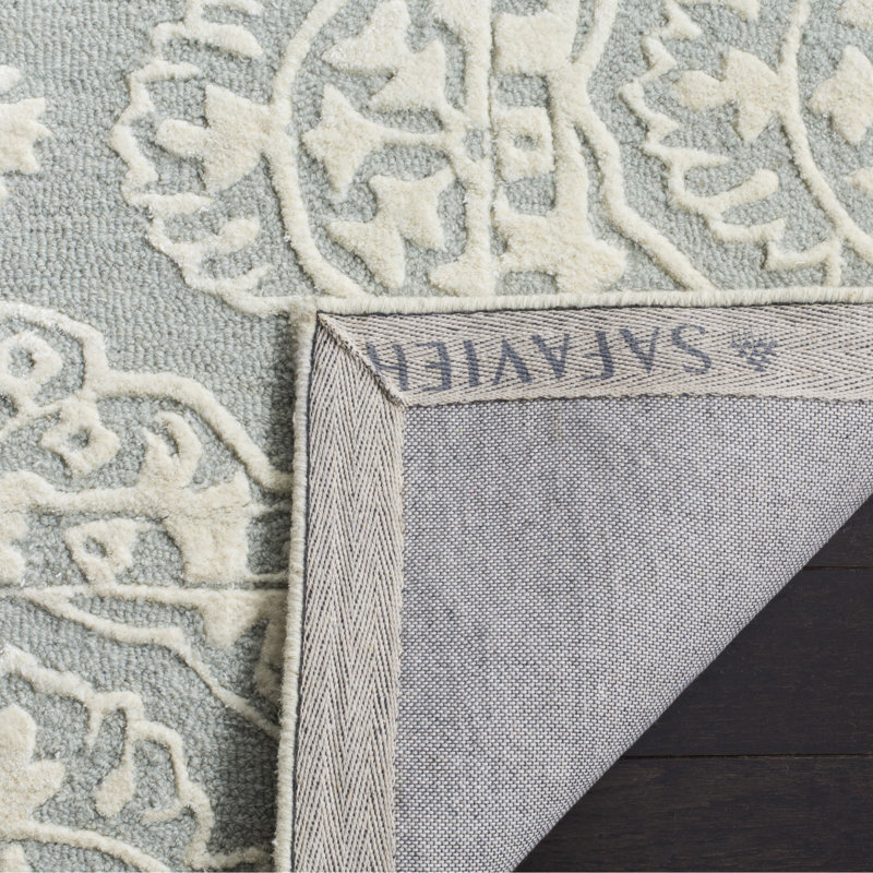 Tapis oriental en laine touffeté à la main Cruz, Rectangle 6 pi x 9 pi