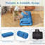 Matelas futon pliable, sans assemblage, offert en tailles Twin/Full/Queen/King, housse lavable et sac de transport bleu.-1536862256