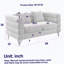 Canapé modulaire surdimensionné 2 places 60 pouces, canapé modulaire en tissu Comfort-686589215