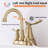 Bathroom faucet with 360 degree turn spout-115827352