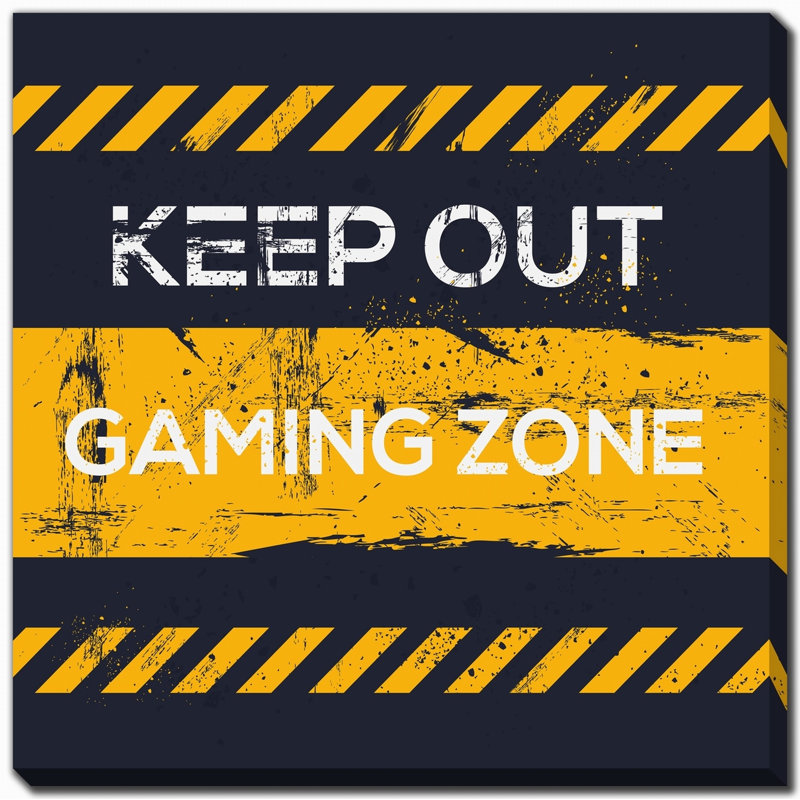 Art mural sur toile Gaming Zone, H 38 po x l 38 po