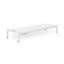 Chaise longue réglable en aluminium à assise en filet et roulettes pour la détente et la mobilité en plein air-928854933