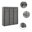 3 Door Fabric Wardrobe-43552720