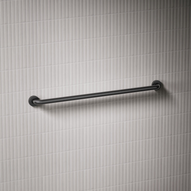 Barre d'appui contemporaine, Noir mat, L 36 po