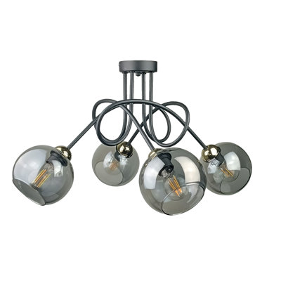Betzie Glass Semi Flush Mount