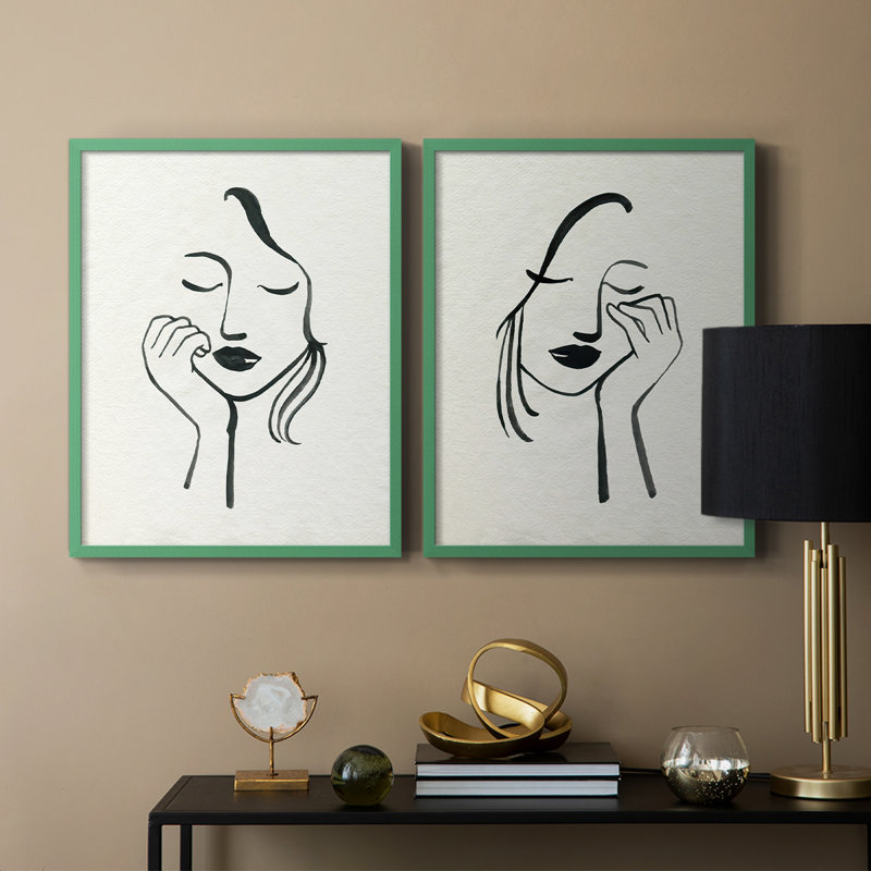 Day Dreamer I - reproduction encadrée de qualité supérieure - prête à être accrochée - aucun clou requis - aucun clou requis