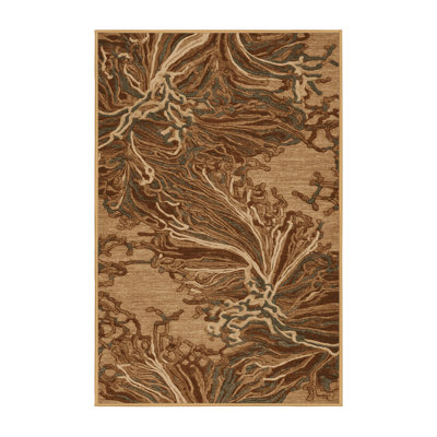 Machine Washable Nature Brown Area Rug