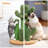 Road Cat Scratching Post Cactus Cat Scratcher Featuring With 3 Scratching Poles And Dangling Ball-Medium 23 Inches-2095802155