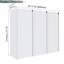 Ensemble de trois armoires latérales de salle de bain 12 "avec 3 portes et fermeture en douceur - Design mural moderne-638655551