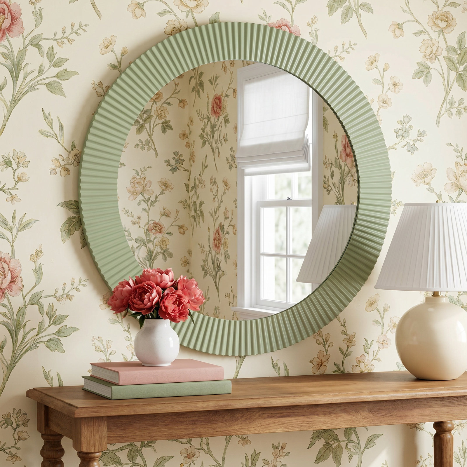 Dandelion Josia Wall Mirror, Avocado