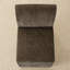 Chaise rembourrée en chenille avec roulettes cachées-1364120013