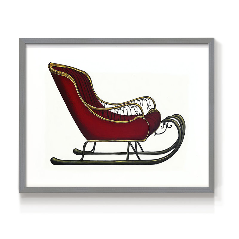 «Chirstmas Art» - DCCxxvii - reproduction encadrée - réarmable, H 8 po x l 10 po, Gris