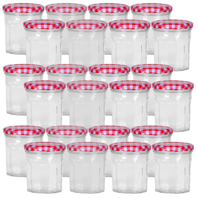 Glass Preserving Jars - Set of 24