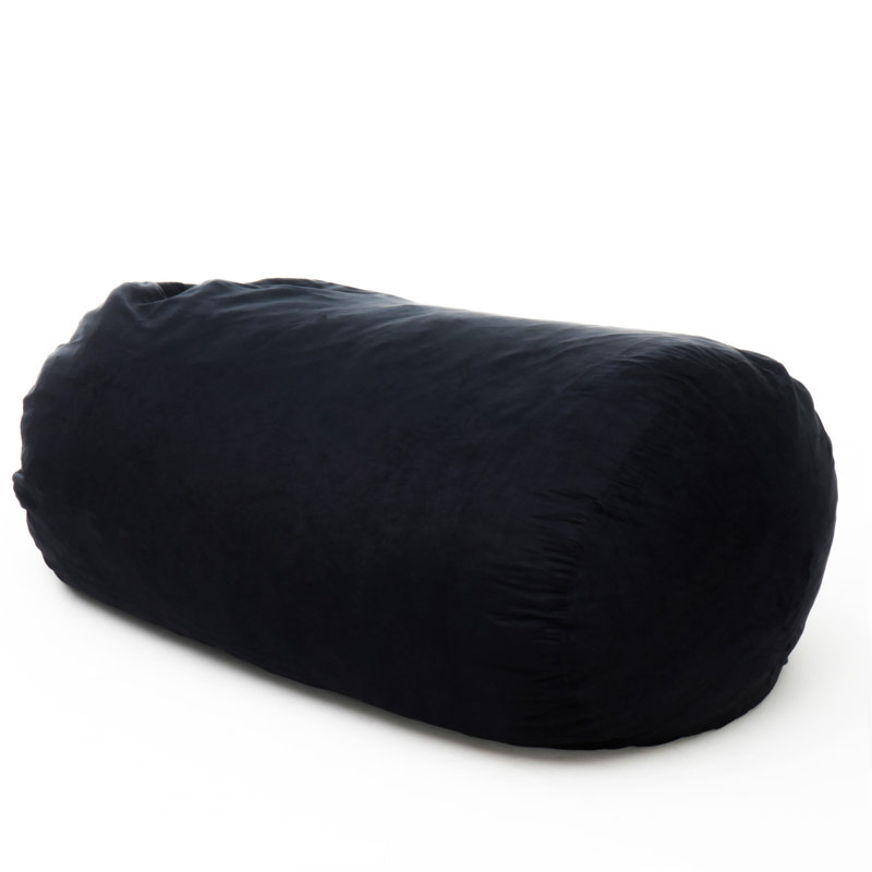 Lara 6.5 Foot Suede Cylindrical Bean Bag