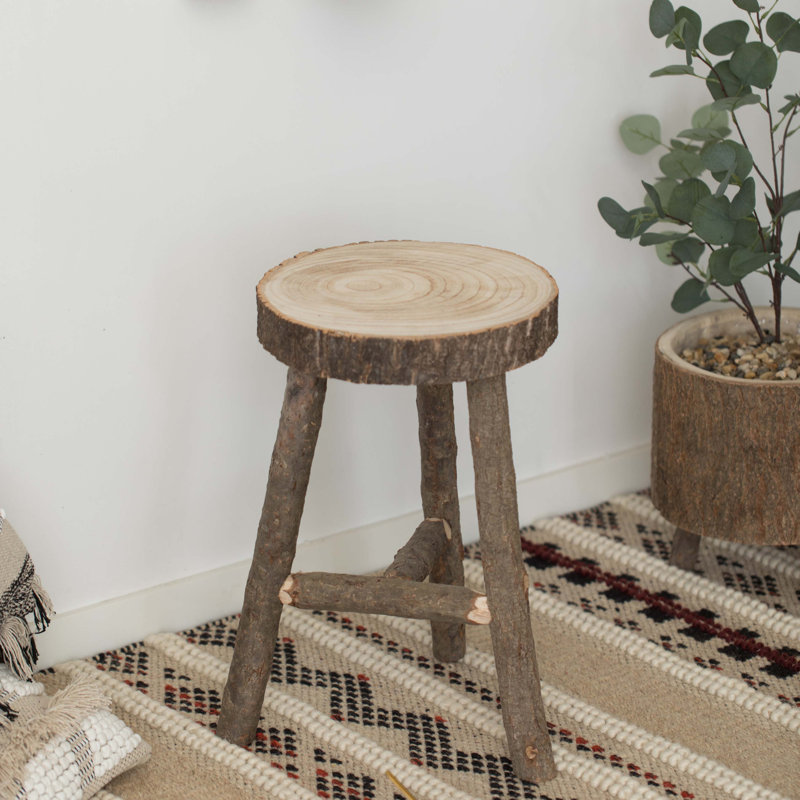 Tabouret d’appoint en bois massif Paynter