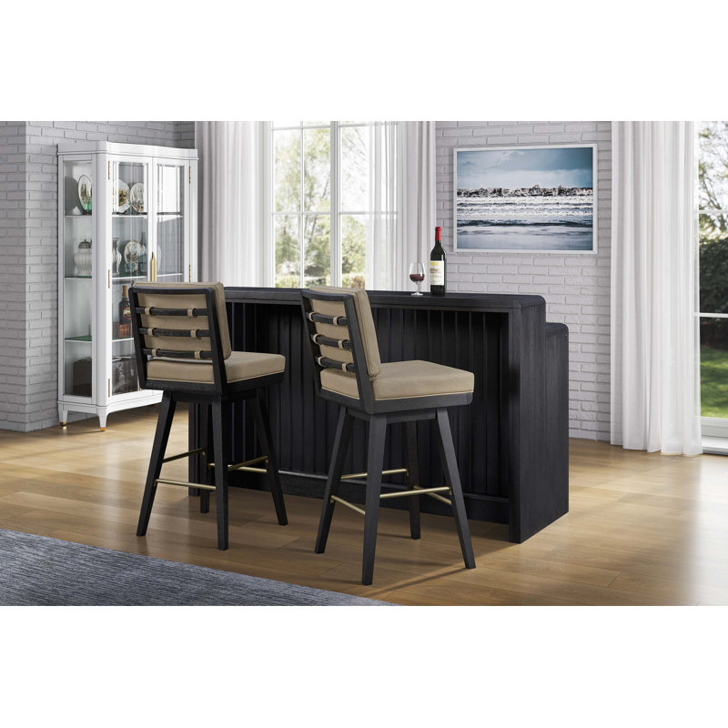 Tabouret de bar pivotant en cuir - Confort et performance durables