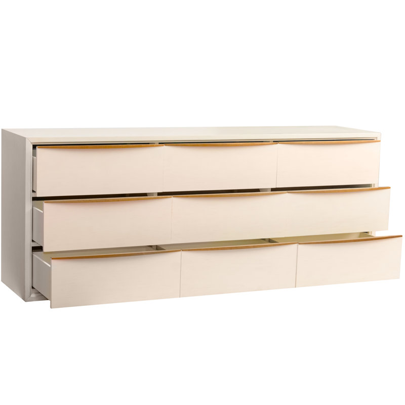 Milano 9-Drawers Dresser In Antique White