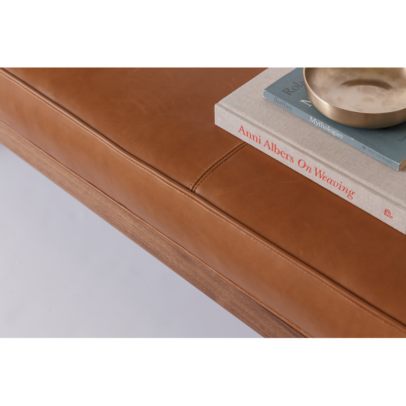 Simple Solid Wood Bench, Brown