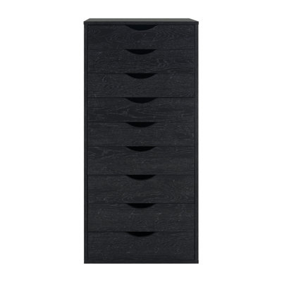 Large classeur en bois à 9 tiroirs Wollstone