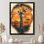 Portrait de girafe silencieux dans un paysage africain I - animaux, art mural