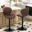 Tabouret de bar pivotant à hauteur réglable avec structure en métal-103270752