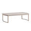 Lisbon Cocktail Table - Silken Cream/Bronze
