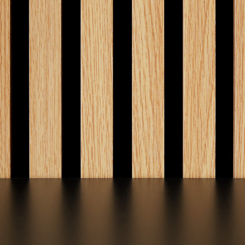 Mintha Wall Paneling in Brown/Black, 120cm H x 60cm W x 2.5cm D