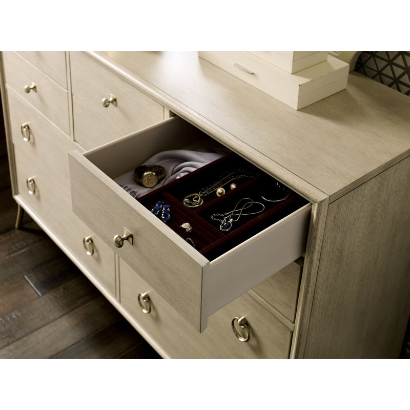 Commode double 10 tiroirs l 57 po