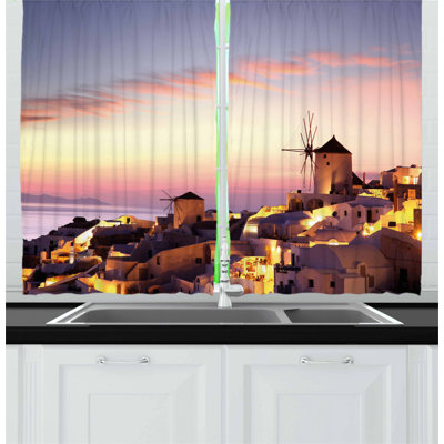 Pointed Kitchen Curtain