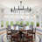 Harbot 18 - Light Dimmable Sputnik Modern Linear Chandelier