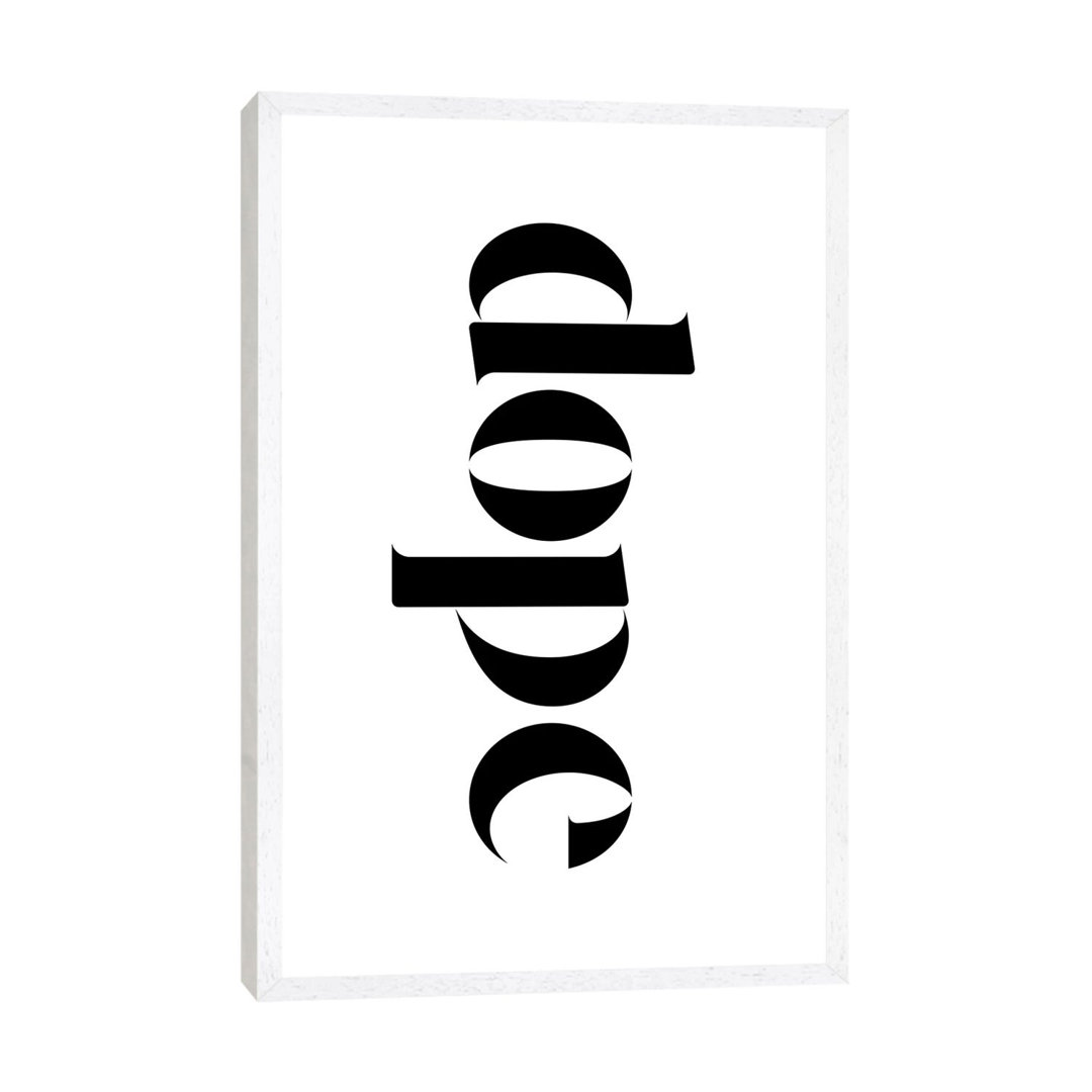 Dope On White von The Maisey Design Shop - Galerie- Giclée auf Leinwand