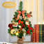 Arbre de Noël artificiel pin vert en PVC-55631232