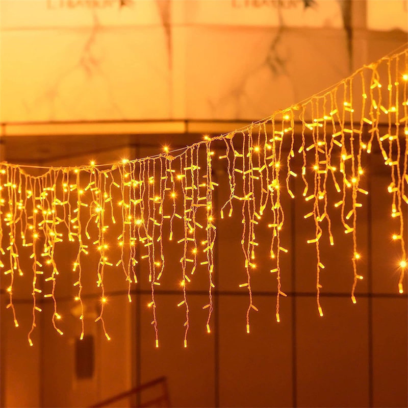 LED Indoor / Outdoor Icicle Lights, 20.3cm H x 20.3cm W x 10.4cm D