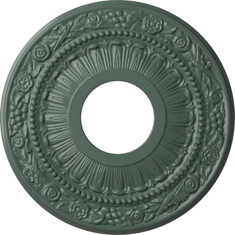 Médaillon de plafond H 12,125 po x l 12,125 po x P 0,875 po Nadia, Tourbillon de nuages
