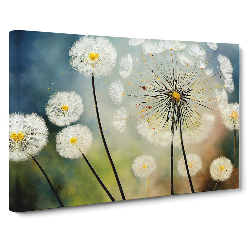 The Dandelion Flowers - Wrapped Canvas, 40cm H x 60cm W x 3cm D