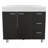 Ferretti Base Cabinet , Three Drawers, Double Door, Four Legs -White / Black-1550005981