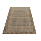Distressed Homage Hand Knotted Wool Geometric Area Rug