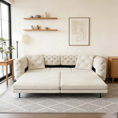 97.7" 3-in-1 Convertible Sleeper Sofa