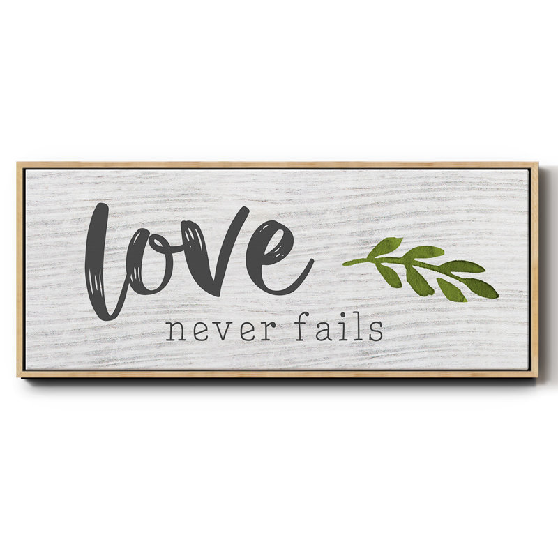 Love Love Fails - Toile encadrée, H 20 po x l 50 po