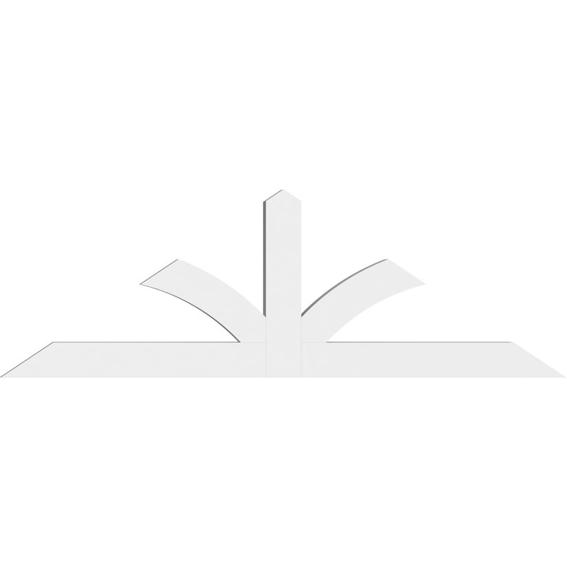 Support pour pignon en PVC de qualité architecturale Richland, H 32 po x l 96 po (pas : 8/12), P 4 po x F 6 po