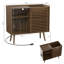 Support pour tourne-disque avec rangement en vinyle